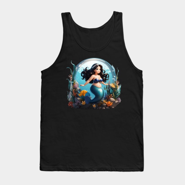 Sirenas Mermaid Plus Size Princess Tank Top by MGRCLimon